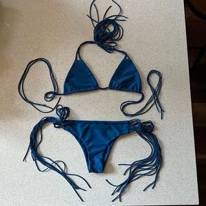 VEUC MIKOH bikini Deep Sea Blue sz M